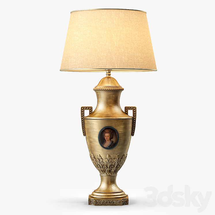 Tindle London Table Lamp 3DS Max - thumbnail 1