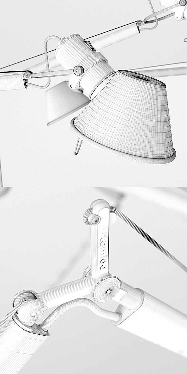 Tolomeo Micro Table 3DS Max Model - thumbnail 3