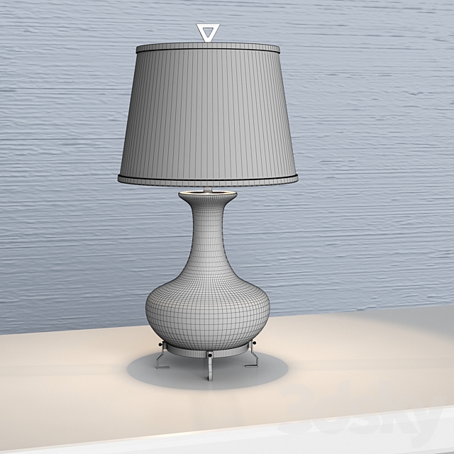 Traditional table lamp 3DS Max Model - thumbnail 3