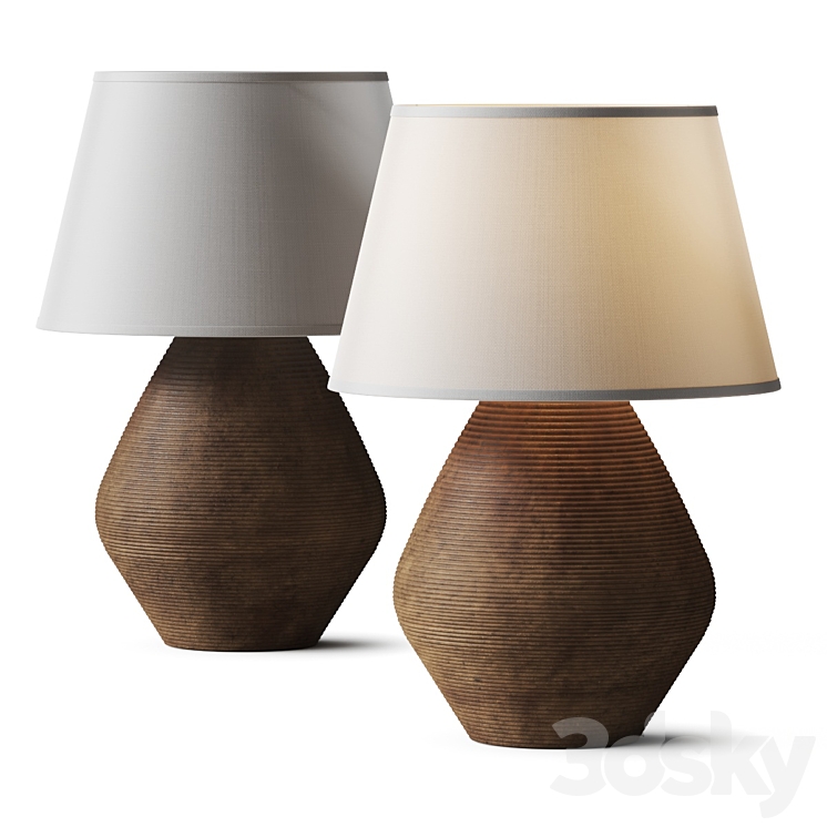 Troy Lighting Calabria Table Lamp 3DS Max Model - thumbnail 1