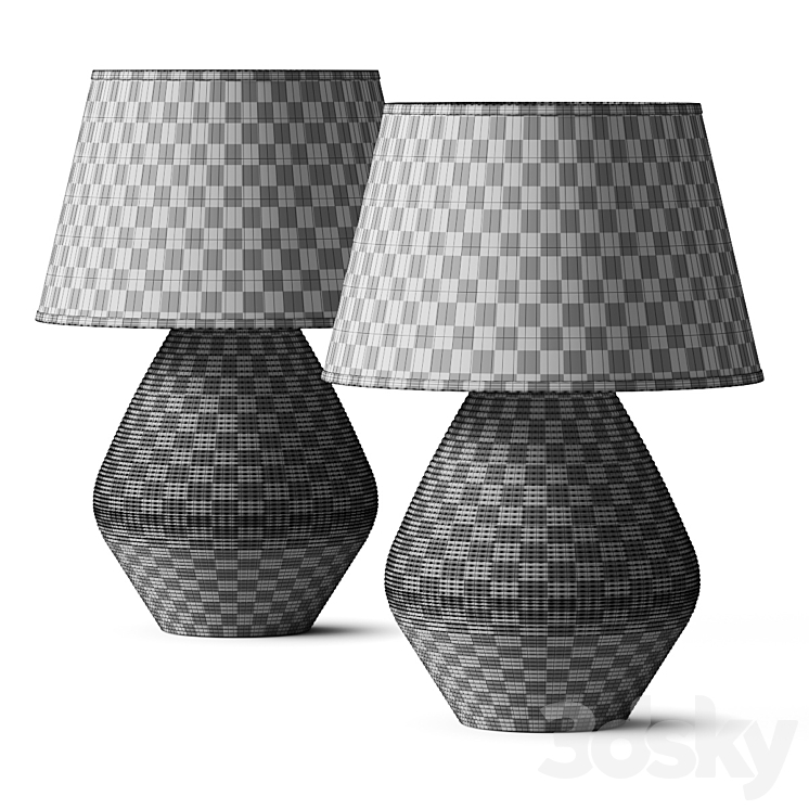 Troy Lighting Calabria Table Lamp 3DS Max Model - thumbnail 2