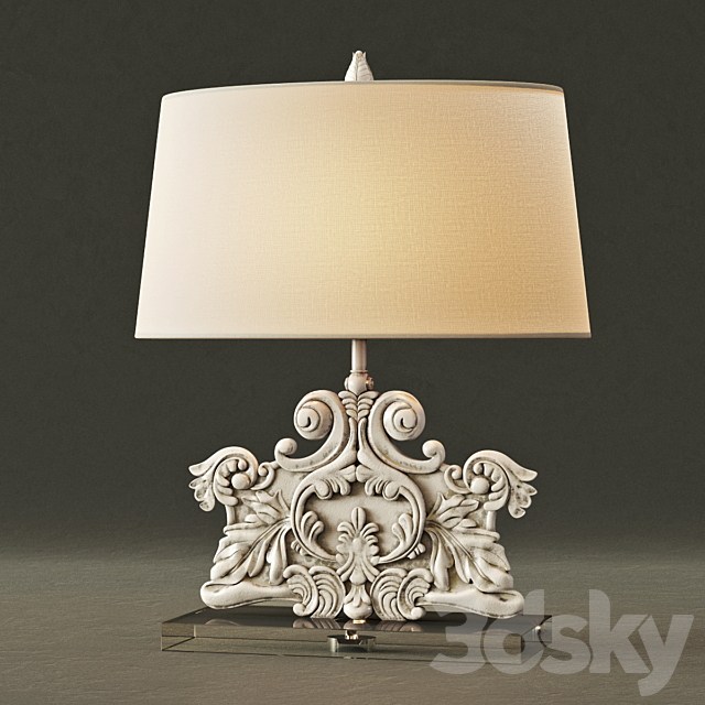 Uttermost _ Schiavoni Table Lamp 3DSMax File - thumbnail 1