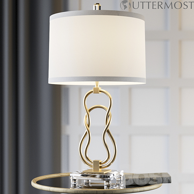 Uttermost Adelais Curved Metal Lamp 26169 3DSMax File - thumbnail 1