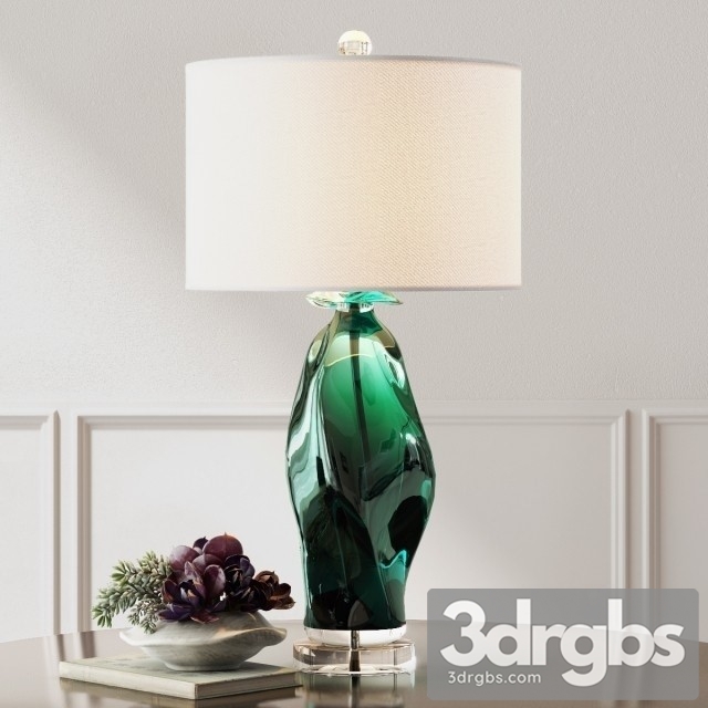 Uttermost Green Glass Table Lamp 3dsmax Download - thumbnail 1