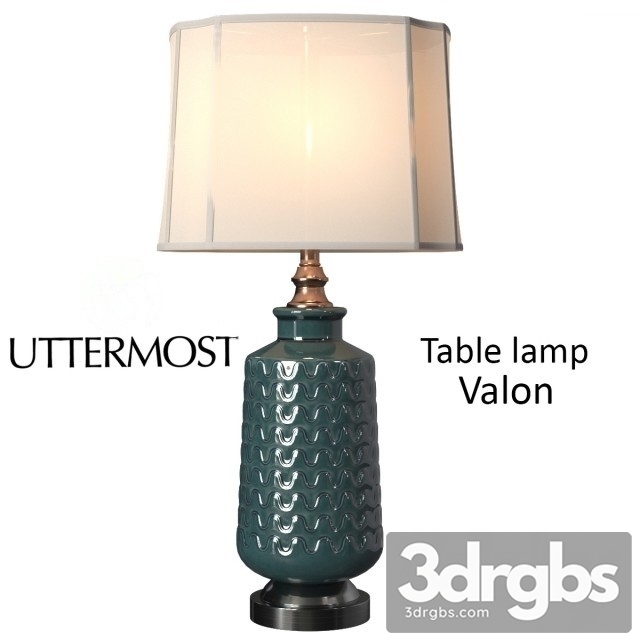 Uttermost Valon Table Lamp 3dsmax Download - thumbnail 1