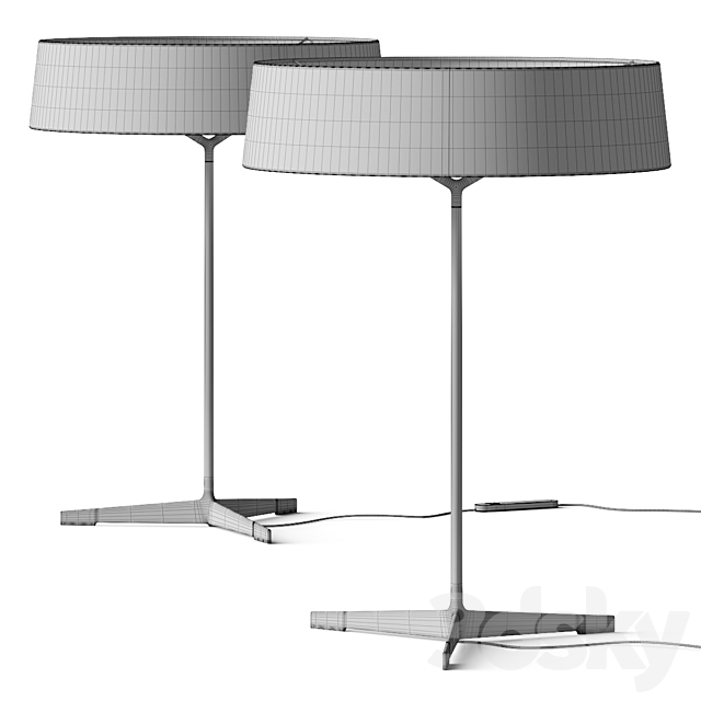 Vibia Dama 3225 Table Lamp 3DS Max Model - thumbnail 4