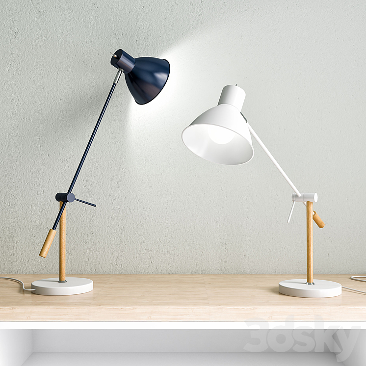 Victor table lamp 3DS Max - thumbnail 1