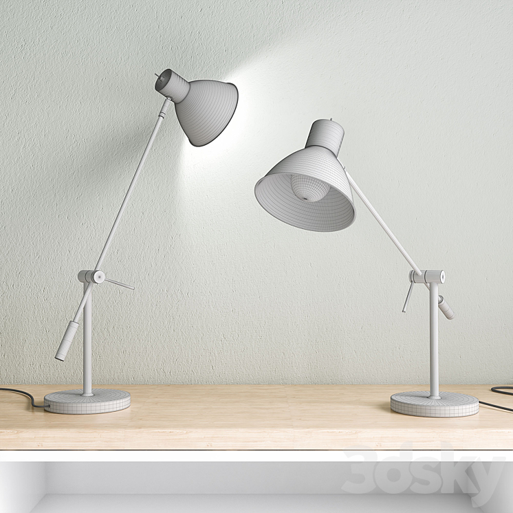 Victor table lamp 3DS Max - thumbnail 2