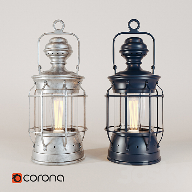 Vintage lantern 3DSMax File - thumbnail 1