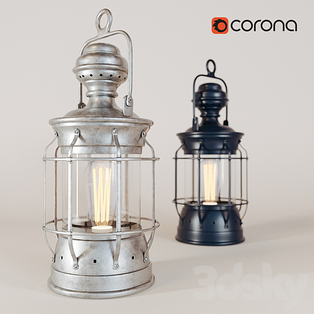 Vintage lantern 3DSMax File - thumbnail 2