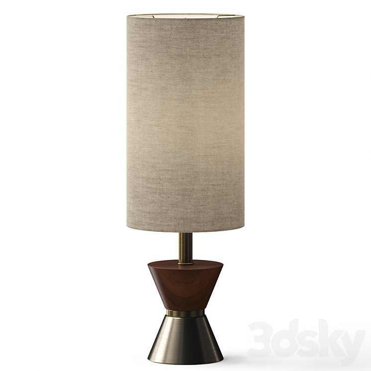 West Elm Carmen Table Lamp 3DS Max Model - thumbnail 1