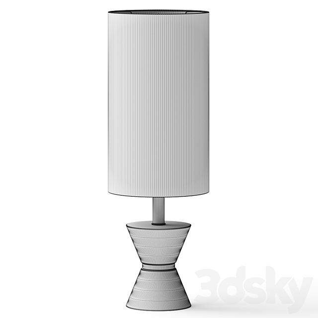 West Elm Carmen Table Lamp 3DS Max Model - thumbnail 2