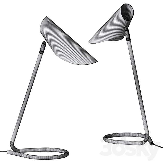 West Elm – Curl Desk Lamp 3DSMax File - thumbnail 3