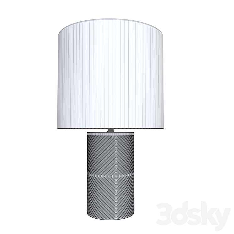 West Elm Etched Glass Table Lamp 3DS Max - thumbnail 2