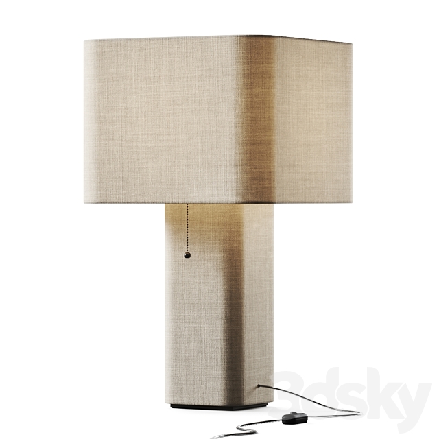 West Elm Fiona Table Lamp 3ds Max - thumbnail 1