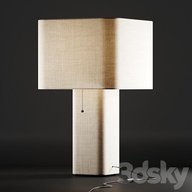 West Elm Fiona Table Lamp 3ds Max - thumbnail 2