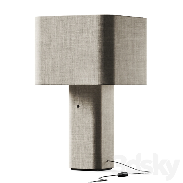 West Elm Fiona Table Lamp 3ds Max - thumbnail 3