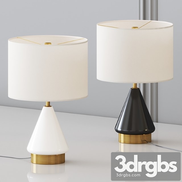 West Elm Metalized Table Lamp 3dsmax Download - thumbnail 1