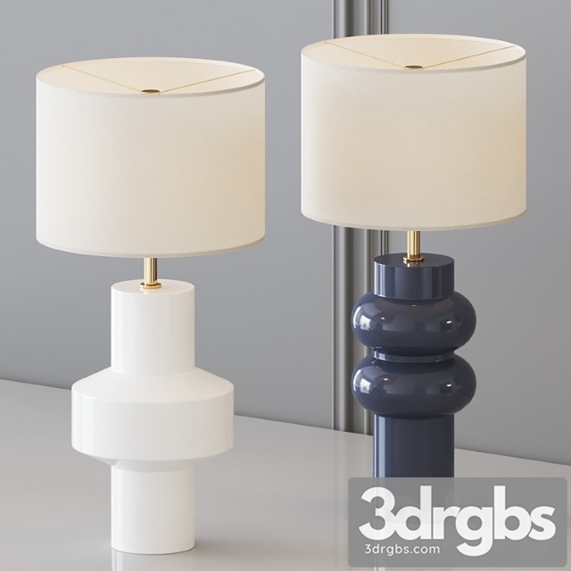 West Elm Totem Table Lamp 3dsmax Download - thumbnail 1