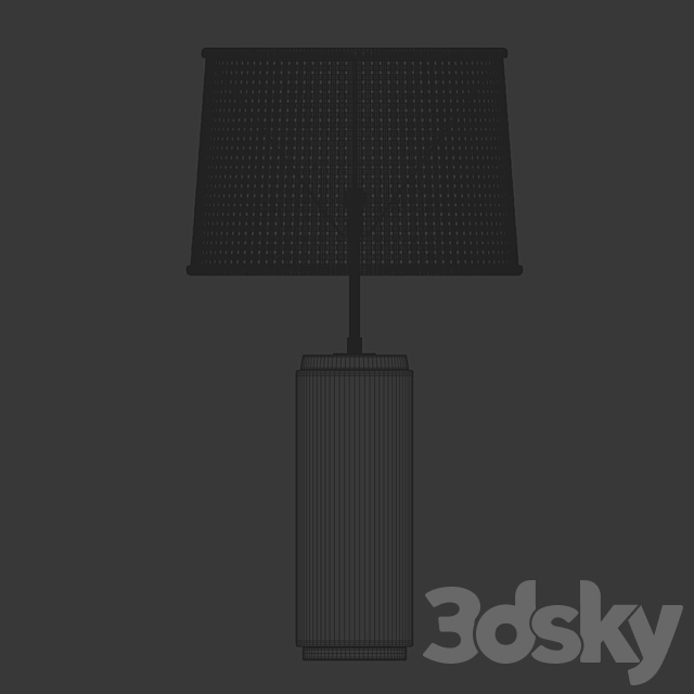 Wooden rattan table lamp _ rattan table lamp 3DSMax File - thumbnail 5