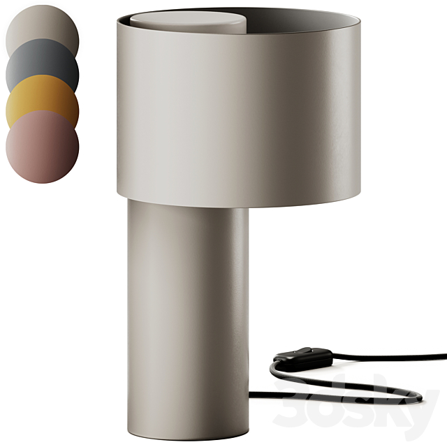 Woud Tangent Table Lamp 3ds Max - thumbnail 1