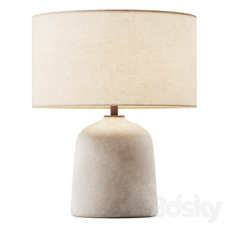 Zara Home LAMP BASE CERAMIQUE 3DS Max Model - thumbnail 1