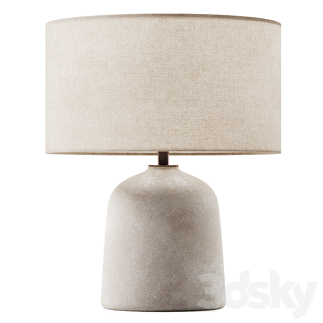 Zara Home LAMP BASE CERAMIQUE 3DS Max Model - thumbnail 2