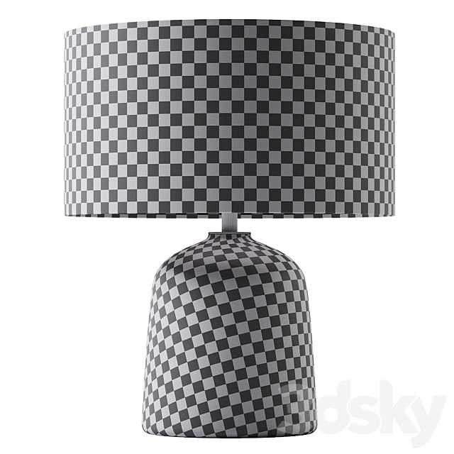 Zara Home LAMP BASE CERAMIQUE 3DS Max Model - thumbnail 3