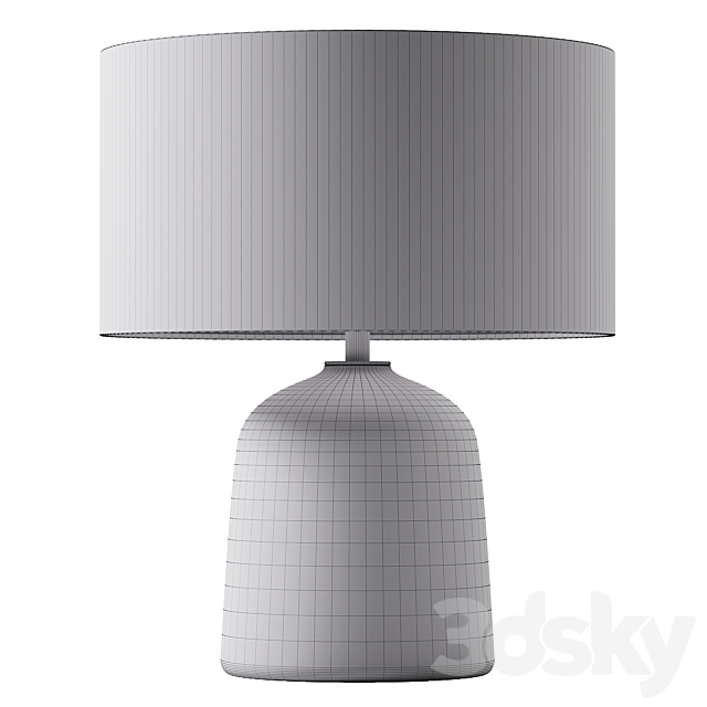 Zara Home LAMP BASE CERAMIQUE 3DS Max Model - thumbnail 4