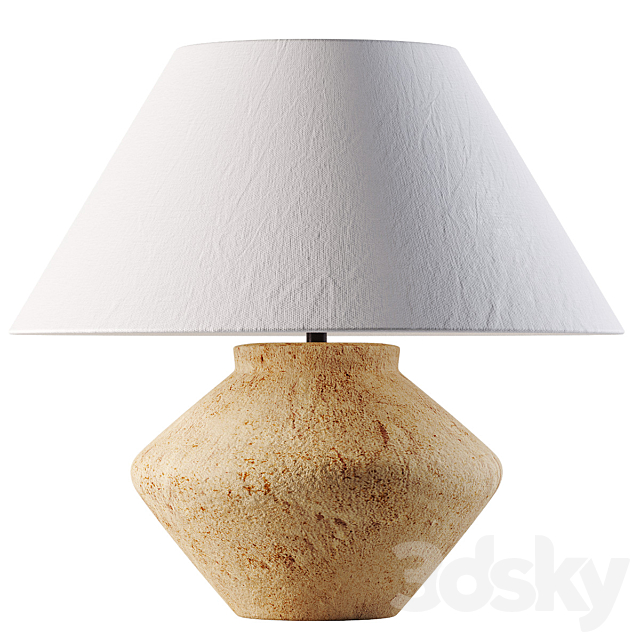 Zara Home LAMPE BASE FAÏENCE GRAND FORMAT 3ds Max - thumbnail 2