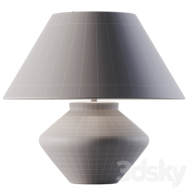 Zara Home LAMPE BASE FAÏENCE GRAND FORMAT 3ds Max - thumbnail 3