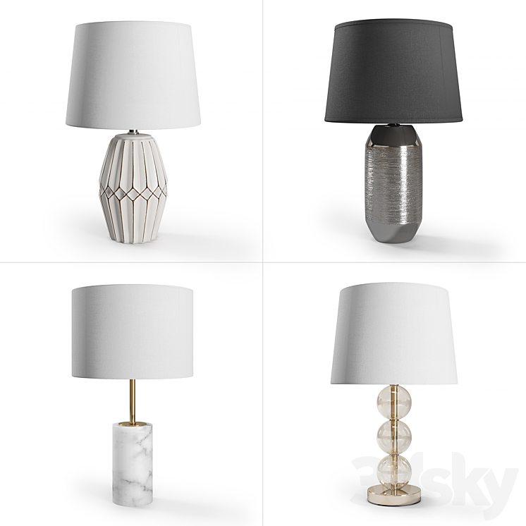 ZARA HOME: Lamps Set 1 3DS Max - thumbnail 1