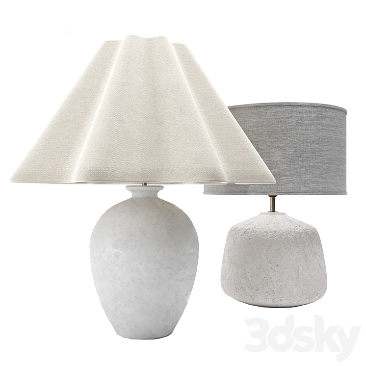 ZARA HOME lamps set 3DS Max Model - thumbnail 1