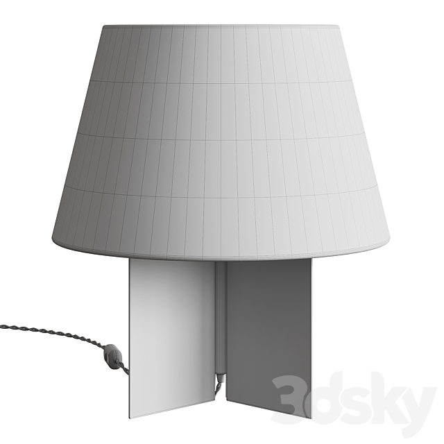 Zara Home Table Lamp 01 3DS Max Model - thumbnail 3