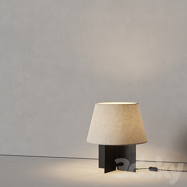 Zara Home Table Lamp 01 3DS Max Model - thumbnail 4