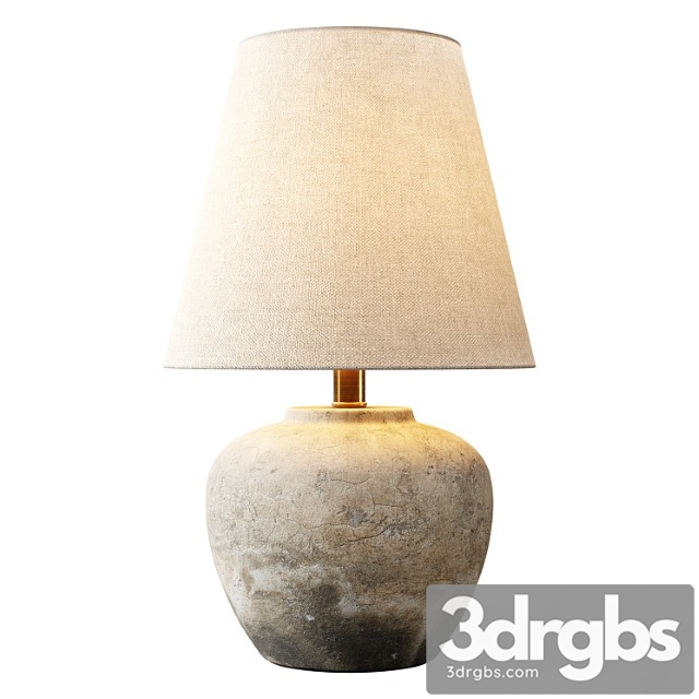 Zara home – the cement base lamp 3dsmax Download - thumbnail 1