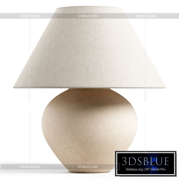 Zara Home – The ceramic base lamp 3DS Max - thumbnail 3