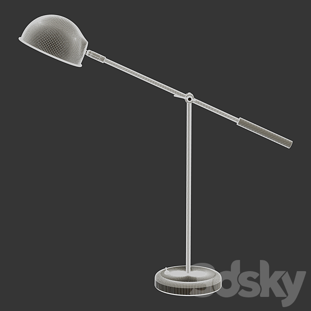 Zara Home – The gold metal table lamp 3DS Max Model - thumbnail 4