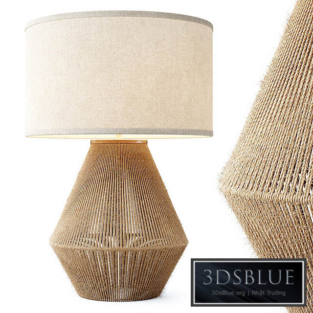 Zara Home – The jute base lamp 3DS Max - thumbnail 3