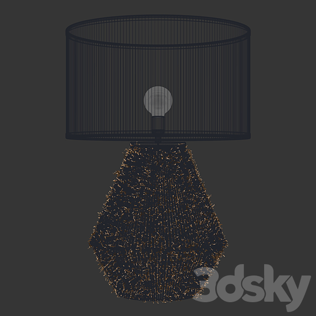 Zara Home – The jute base lamp 3DSMax File - thumbnail 5