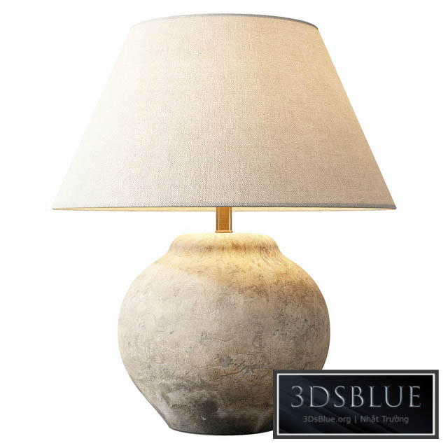 Zara Home – The lamp with ceramic base and aged effect 3DS Max - thumbnail 3