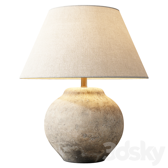 Zara Home – The lamp with ceramic base and aged effect 3DSMax File - thumbnail 1