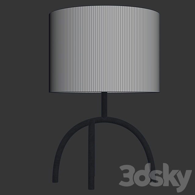 Zara Home – The lamp with velvet shade 3DSMax File - thumbnail 3