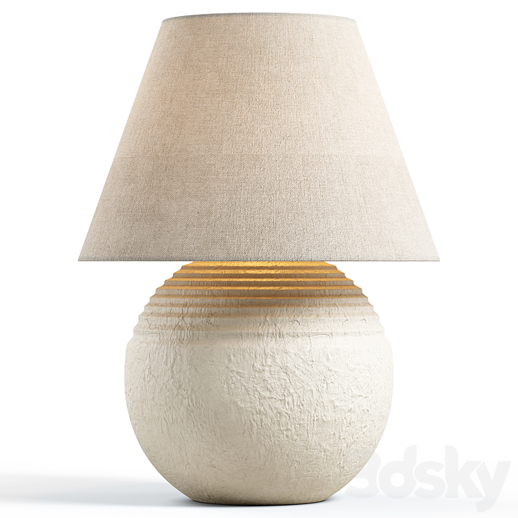 Zara Home – The terracotta lamp 3DS Max Model - thumbnail 3