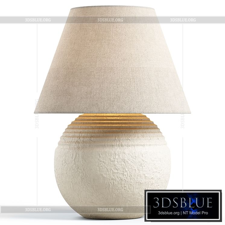 Zara Home – The terracotta lamp 3DS Max - thumbnail 3