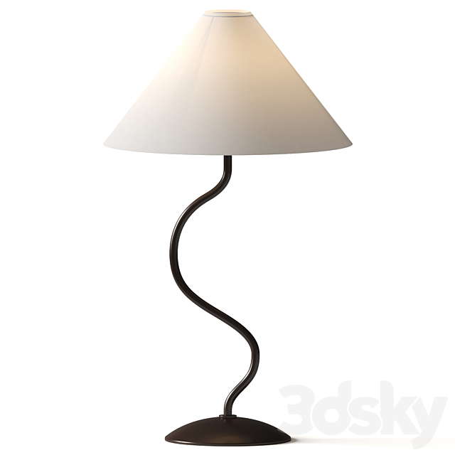 Zigzag Table Lamp – West Elm 3ds Max - thumbnail 1