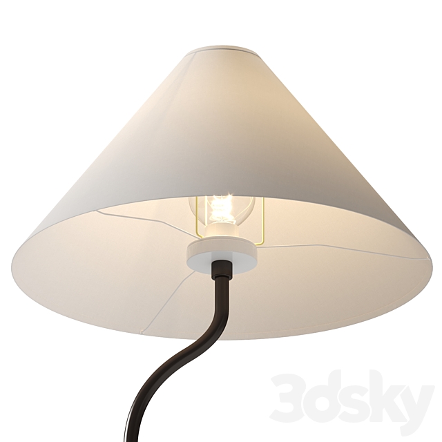 Zigzag Table Lamp – West Elm 3ds Max - thumbnail 2