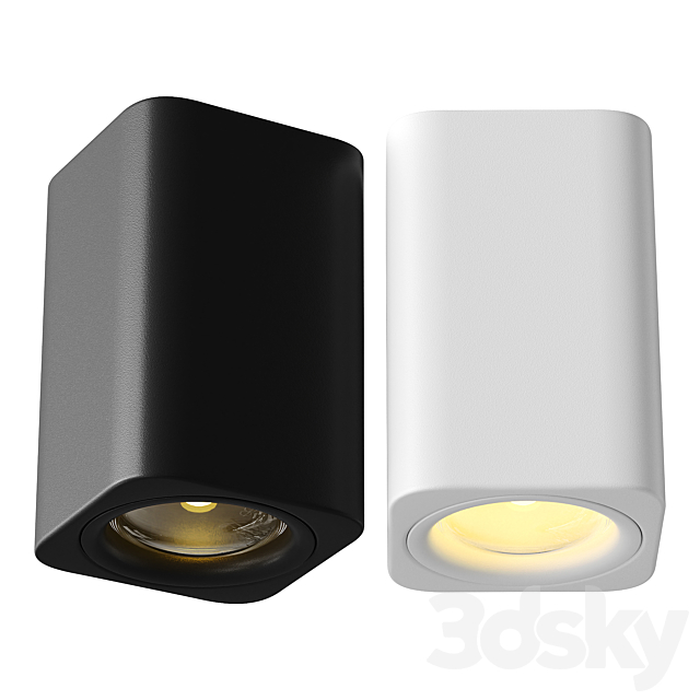 Aisilan LED Surface Mounted Square Nordic Ceiling Light 3ds Max - thumbnail 1