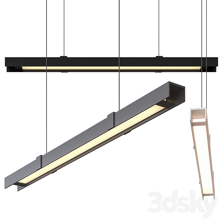 Alpha Linear Suspension Light By Kuzco Lighting 3DS Max - thumbnail 1