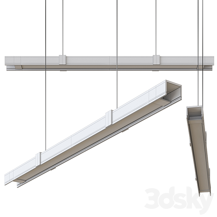 Alpha Linear Suspension Light By Kuzco Lighting 3DS Max - thumbnail 2